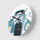 Oldtimer-Vintages Auto Runde Wanduhr (Winkel)