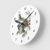 Oldtimer von Audubon Runde Wanduhr (Winkel)