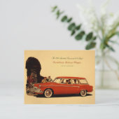 Oldtimer-Werbeanzeige Postkarte (Stehend Vorderseite)