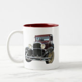 Oldtimer Zweifarbige Tasse (Links)
