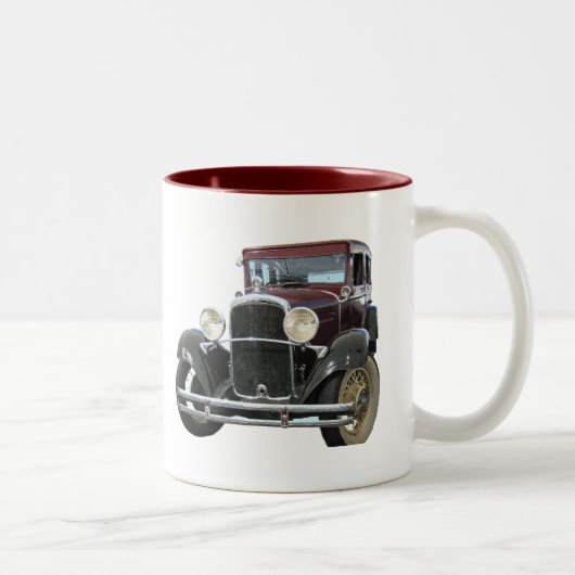 Oldtimer Zweifarbige Tasse (Rechts)