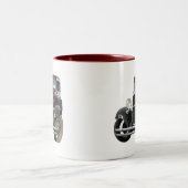 Oldtimer Zweifarbige Tasse (Mittel)