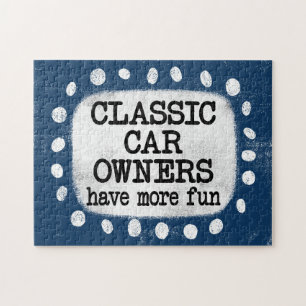 Oldtimerbesitzer haben mehr Spaß beim Jigsaw Puzzl Puzzle
