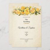 Oldtimerhochzeit Einladung (Vorne/Hinten)