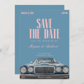 Oldtimerhochzeit Save The Date (Vorne/Hinten)
