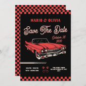 Oldtimerhochzeit Save The Date (Vorne/Hinten)