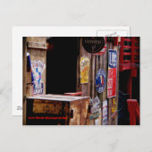 OldWest, Fort Worth Stockyards Bar Postkarte (Vorne/Hinten)