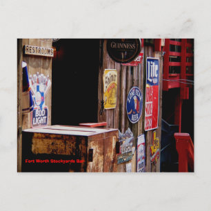 OldWest, Fort Worth Stockyards Bar Postkarte