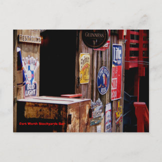 OldWest, Fort Worth Stockyards Bar Postkarte
