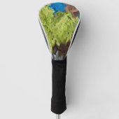 Öle aus Kalkgrün, Blau und Brot Golf Headcover (Vorderseite)