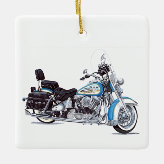 Ole Blue Keramikornament (Vorderseite)