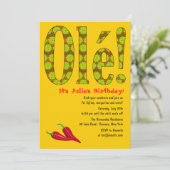 Ole! Einladung zum mexikanischen Thema (Stehend Vorderseite)
