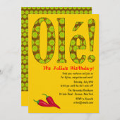 Ole! Einladung zum mexikanischen Thema (Vorne/Hinten)