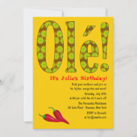 Ole! Einladung zum mexikanischen Thema
