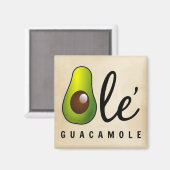 Ole Guacamole Avocado Spaß Magnet (Vorderseite/Rückseite)