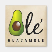 Ole Guacamole Avocado Spaß Magnet (Vorne)