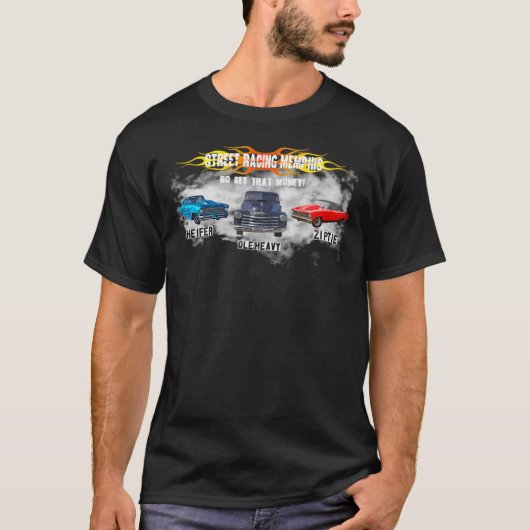 Ole Heavy, Heifer, Ziptie Street Racing Memphis t T-Shirt (Vorderseite)