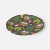 Öle in der Waldpapierplatte Pappteller (Schrägansicht)