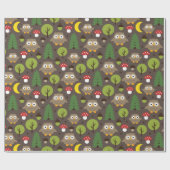 Öle in Waldhüllen Geschenkpapier (Flach)