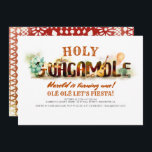 OLÉ LET'S FIESTA Heilige Guacamole Geburtstag Einladung<br><div class="desc">"Heilige Guacamole" Mexikanische Fiesta Geburtstagsparty Einladungen</div>
