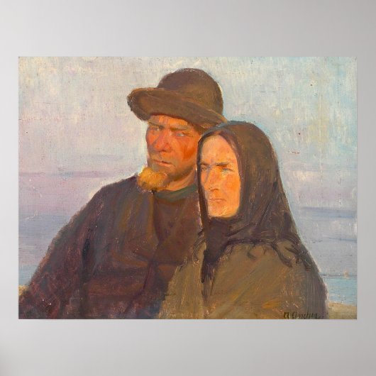 Ole Markstrøm und seine Ehefrau Poster (Vorne)
