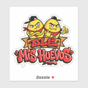 Ole mis huevos 2 aufkleber