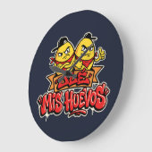 Ole mis huevos 2 große wanduhr (Winkel)
