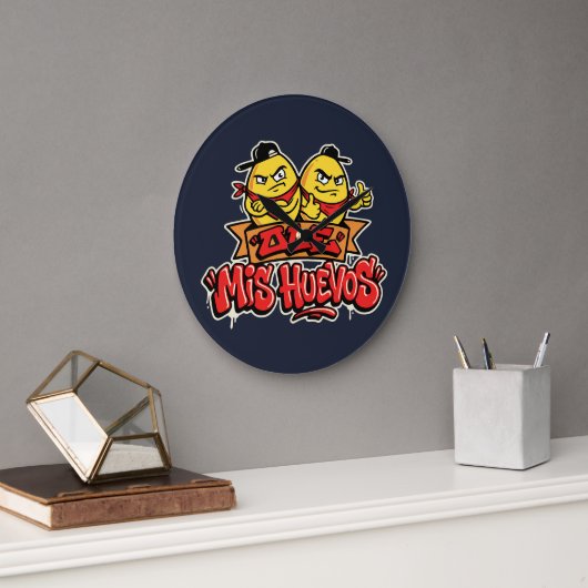 Ole mis huevos 2 große wanduhr (Büro)