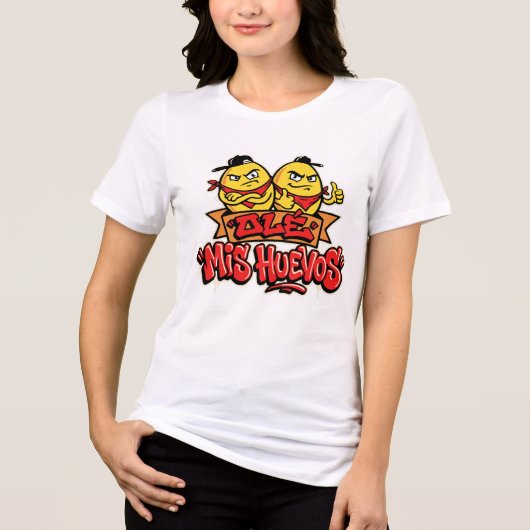 Ole mis huevos 2 Tri-Blend shirt (Vorderseite)
