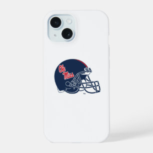 Ole Miss Football Helm Dunkelblau iPhone 15 Hülle
