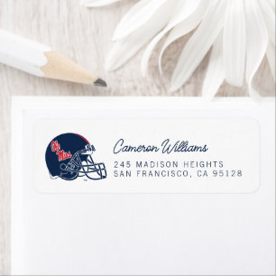 Ole Miss Football Helmet Dunkelblau