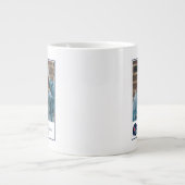 Ole Miss Football Helmet | Dunkelblau Jumbo-Tasse (Vorderseite)