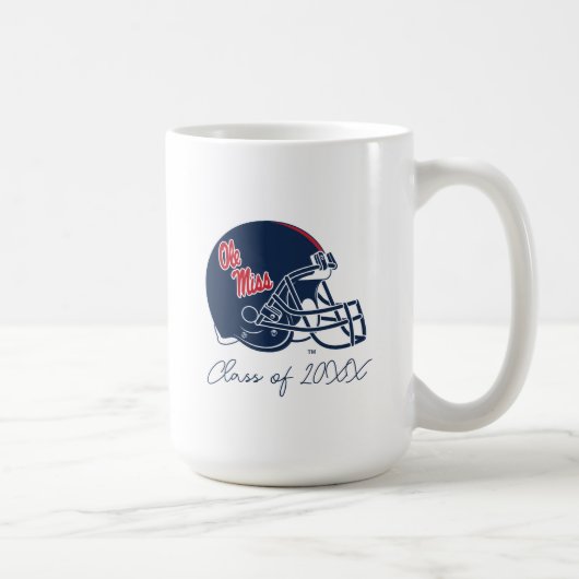 Ole Miss Football Helmet | Dunkelblau Kaffeetasse (Rechts)