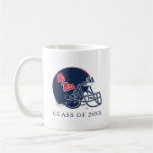 Ole Miss Football Helmet | Dunkelblau Kaffeetasse (Links)