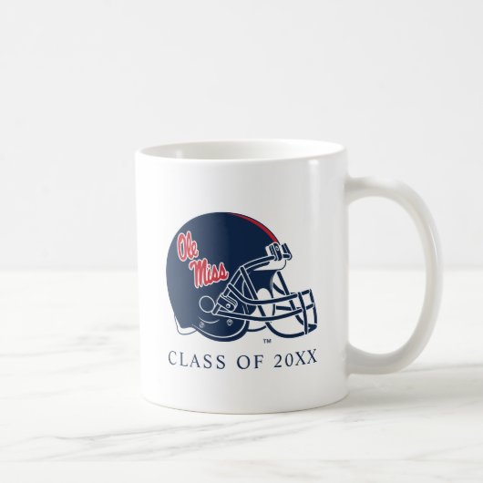 Ole Miss Football Helmet | Dunkelblau Kaffeetasse (Rechts)