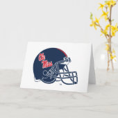 Ole Miss Football Helmet | Dunkelblau Karte (Gelbe Blume)