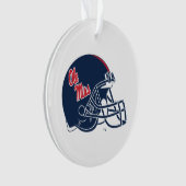 Ole Miss Football Helmet | Dunkelblau Ornament (Vorderseite)