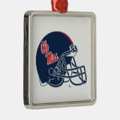 Ole Miss Football Helmet | Dunkelblau Ornament Aus Metall (Rechts)