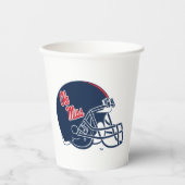 Ole Miss Football Helmet | Dunkelblau Pappbecher (Vorderseite)