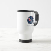 Ole Miss Football Helmet | Dunkelblau Reisebecher (VorderseiteRechts)