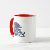 Ole Miss Football Helmet | Dunkelblau Tasse (Vorderseite Links)