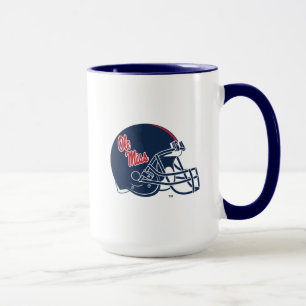 Ole Miss Football Helmet   Dunkelblau Tasse