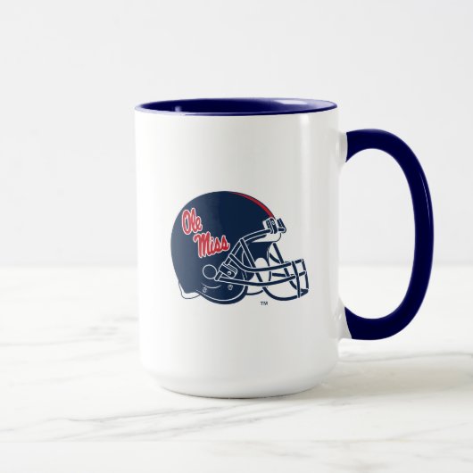 Ole Miss Football Helmet | Dunkelblau Tasse (Rechts)