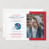 Ole Miss Football Helmet | Light Blue Ankündigung (Vorne/Hinten)