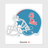 Ole Miss Football Helmet | Light Blue Aufkleber (Blatt)