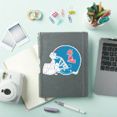 Ole Miss Football Helmet | Light Blue Aufkleber (iPad Hülle)