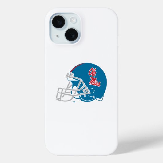 Ole Miss Football Helmet | Light Blue Case-Mate iPhone Hülle (Rückseite)
