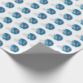 Ole Miss Football Helmet | Light Blue Geschenkpapier (Ecke)