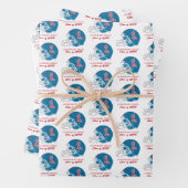 Ole Miss Football Helmet | Light Blue Geschenkpapier Set (Beispiel)