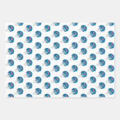 Ole Miss Football Helmet | Light Blue Geschenkpapier Set (Vorderseite)